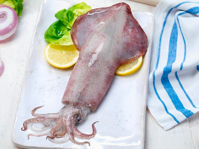Para esta receta necesitarás 3 calamares limpios la Sirena.