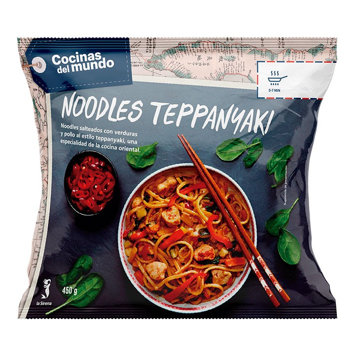 Comprar Noodles teppanyaki online en la Sirena